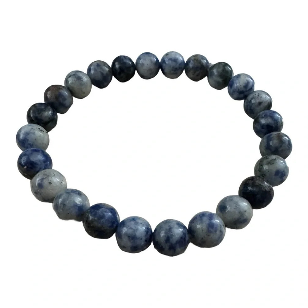 Blue Spot Jasper Gemstone Bracelet - Picture 4 of 5